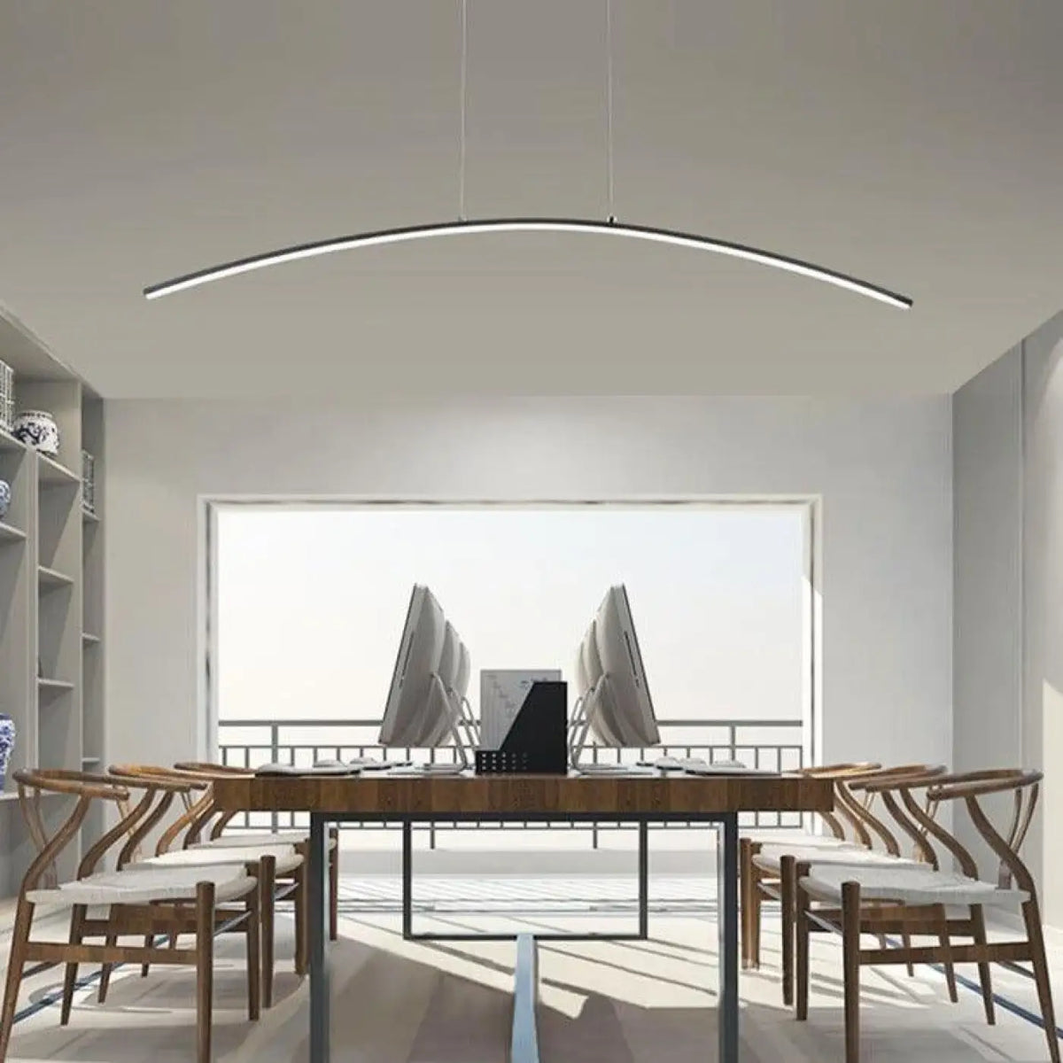 Suspension luminaire cuisine salon design geometrique