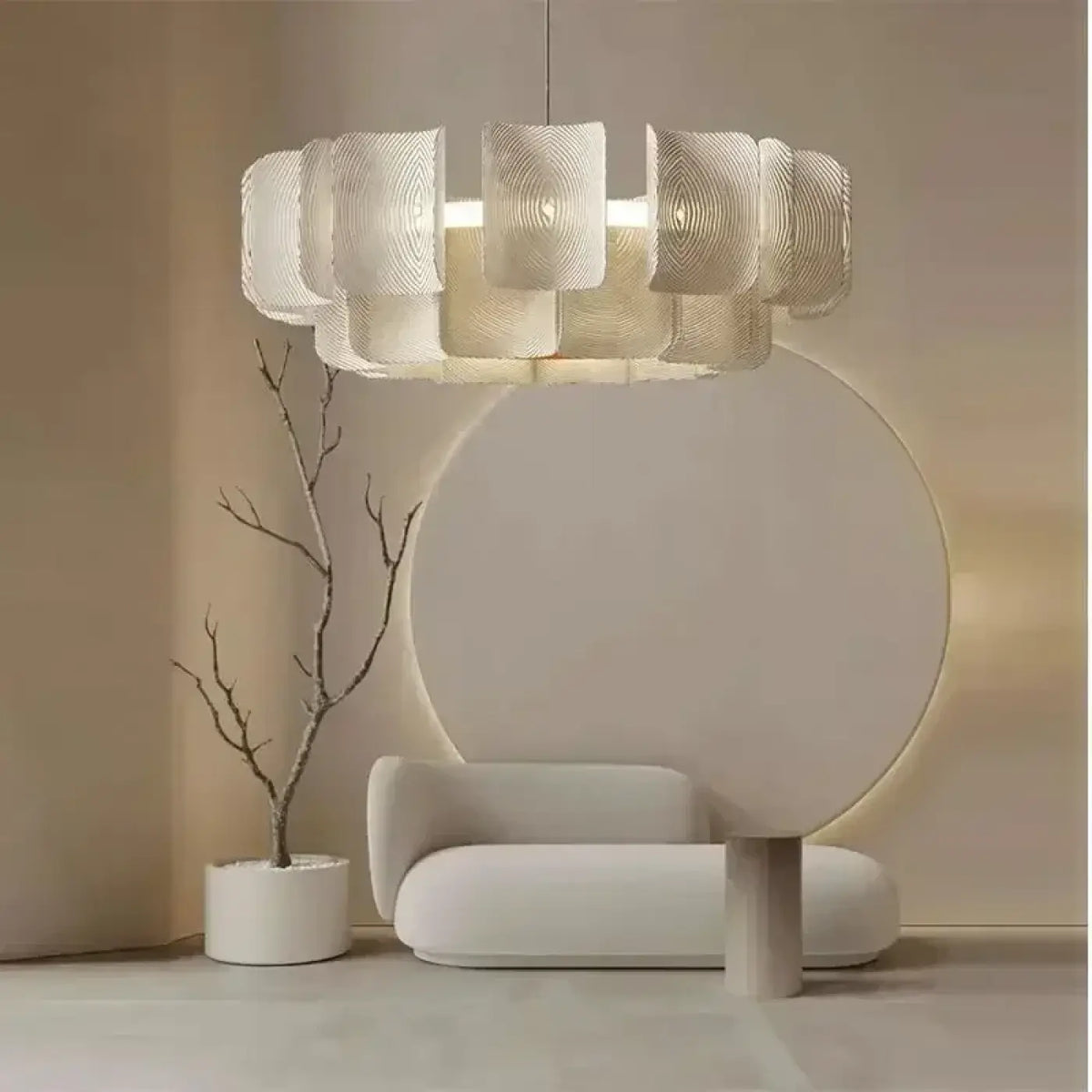 Suspension luminaire salle a manger chambre design verre
