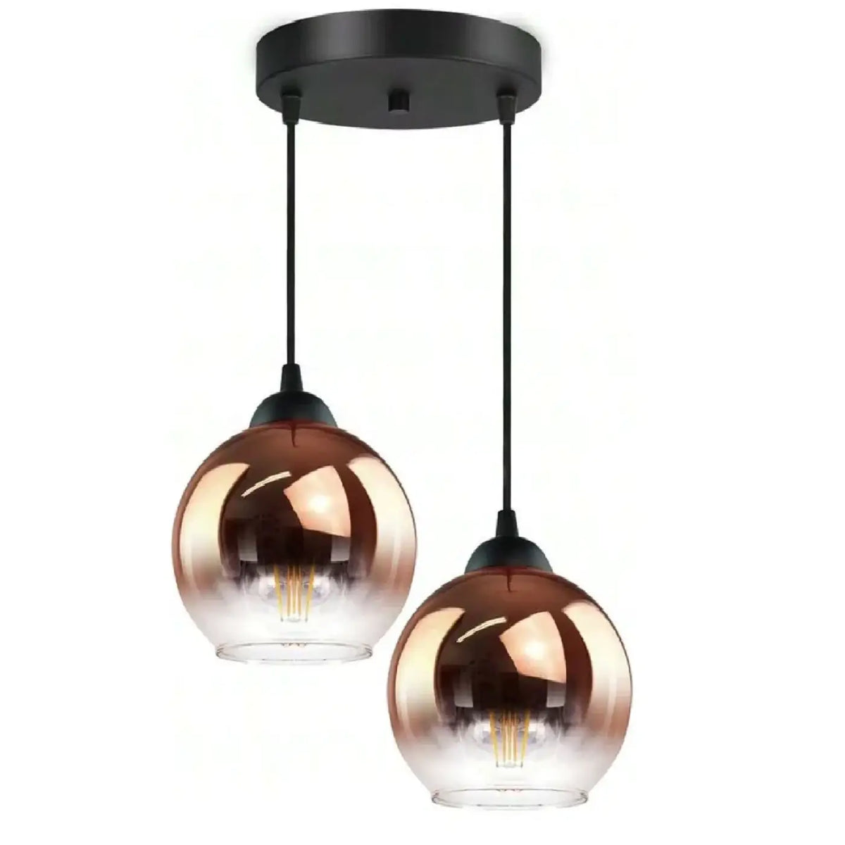 Suspension luminaire salon salle a manger boule verre