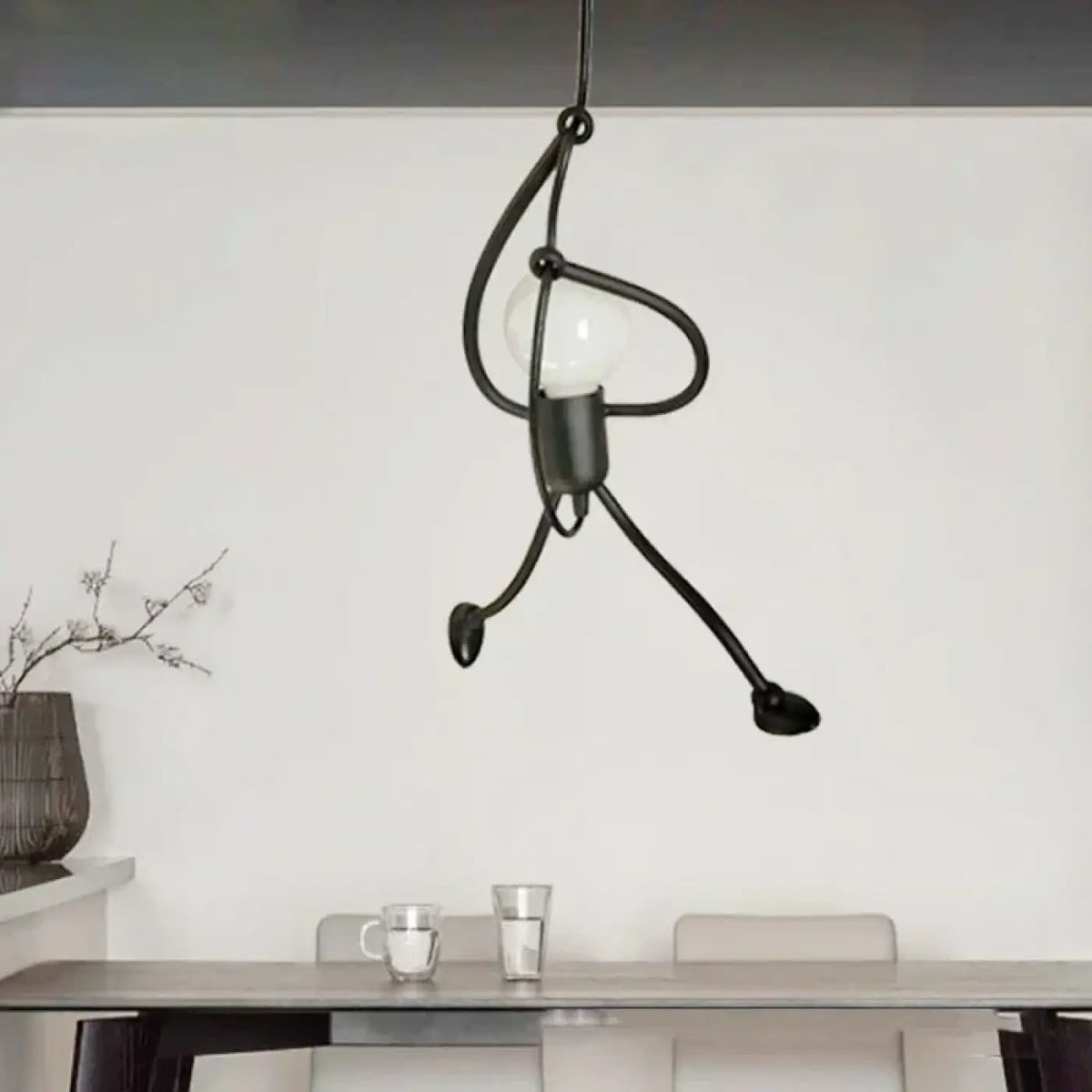Suspension luminaire salon salle a manger design metal