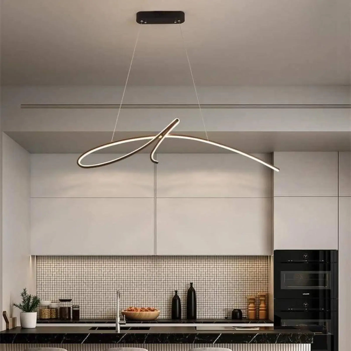 Suspension luminaire salon salle a manger metal design
