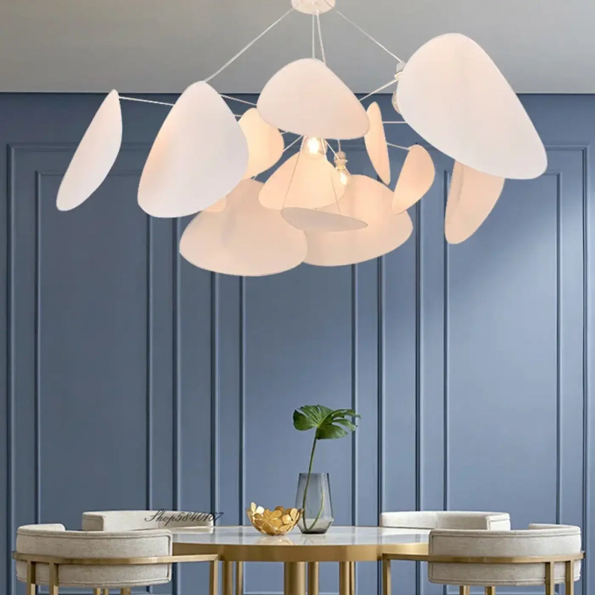 Suspension luminaire salon salle a manger nuage petales
