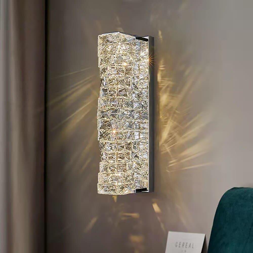 applique-murale-interieur-cristaux-empiles-rectangulaires-design-led-couloir-4
