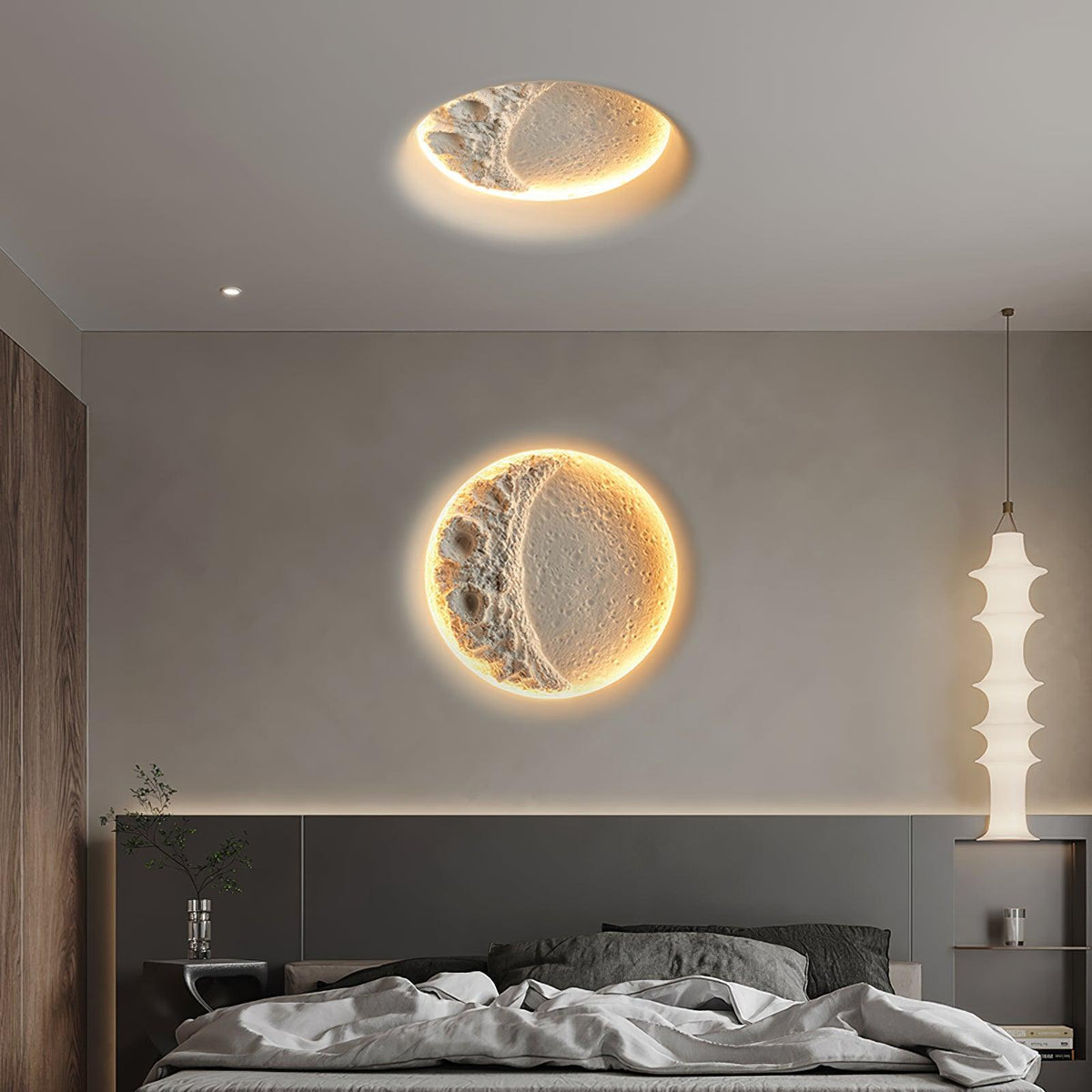 applique-murale-interieur-tete-de-lit-art-deco-led-lune-texturee-realiste-3