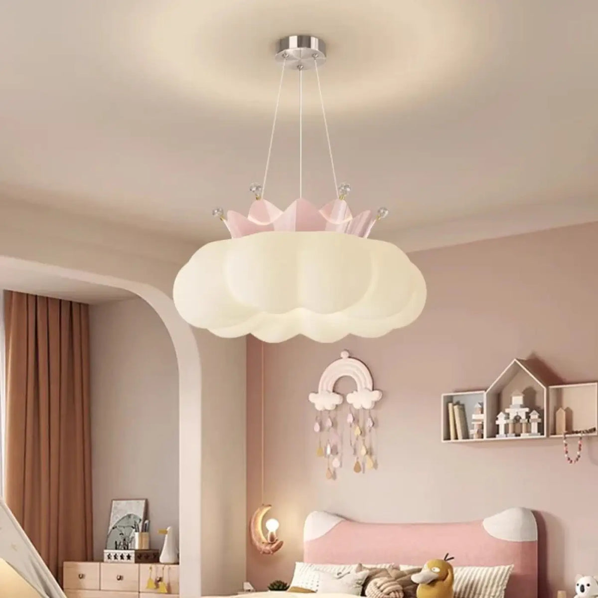 Suspension luminaire chambre enfant nuage design