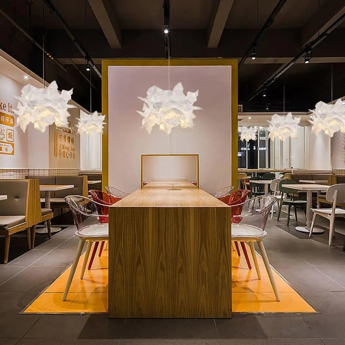 Suspension luminaire chambre salle a manger nuage design