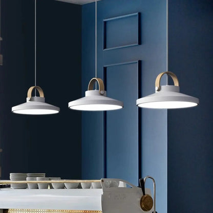 Suspension luminaire cuisine bois noir design
