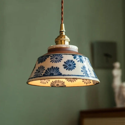 Suspension luminaire cuisine ceramique design rustique