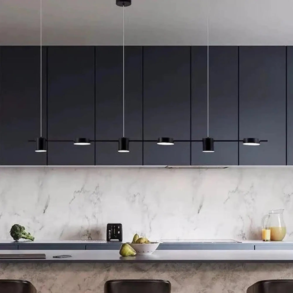 Suspension luminaire cuisine design LED contemporaine