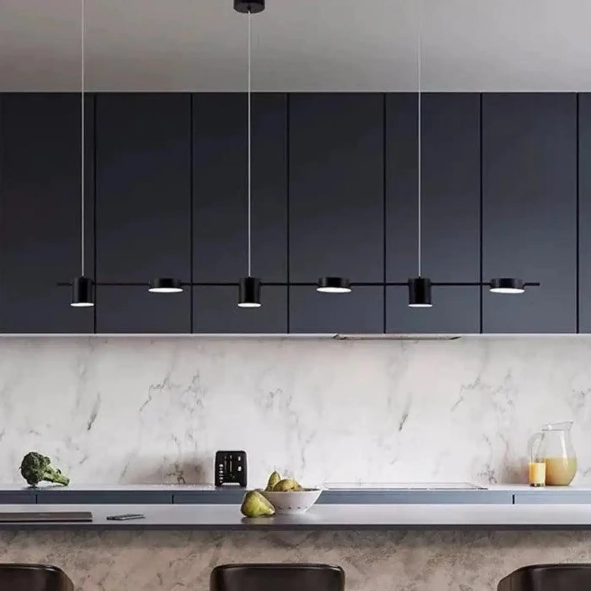 Suspension luminaire cuisine design LED contemporaine