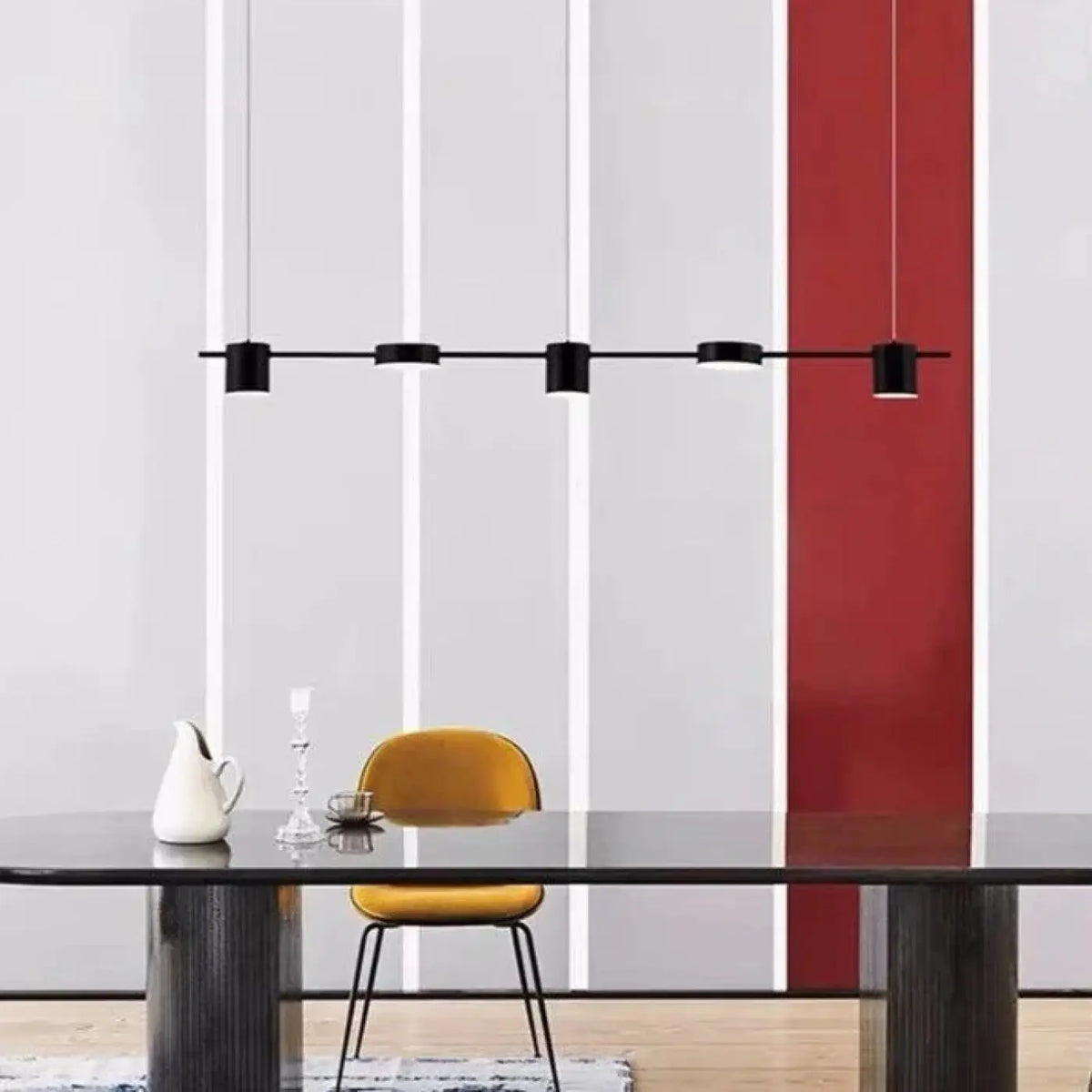 Suspension luminaire cuisine design LED contemporaine
