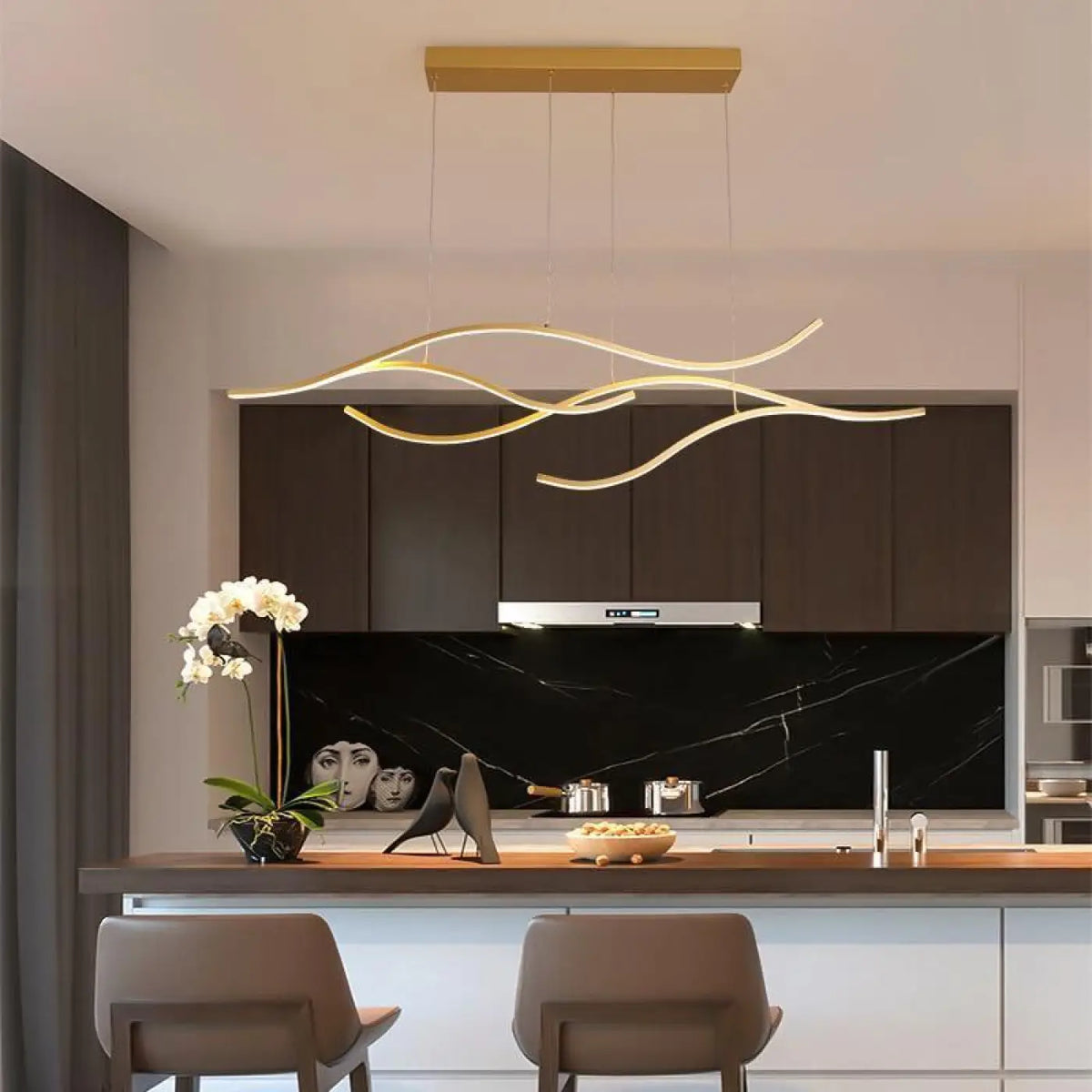 Suspension luminaire cuisine salle a manger acrylique design