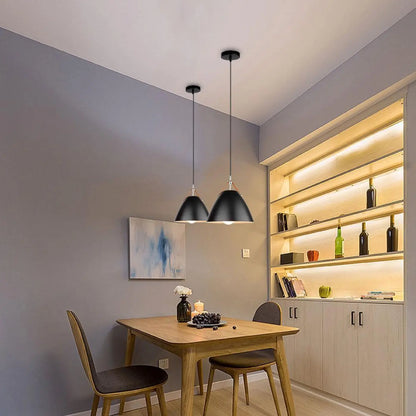 Suspension luminaire cuisine salon design conique