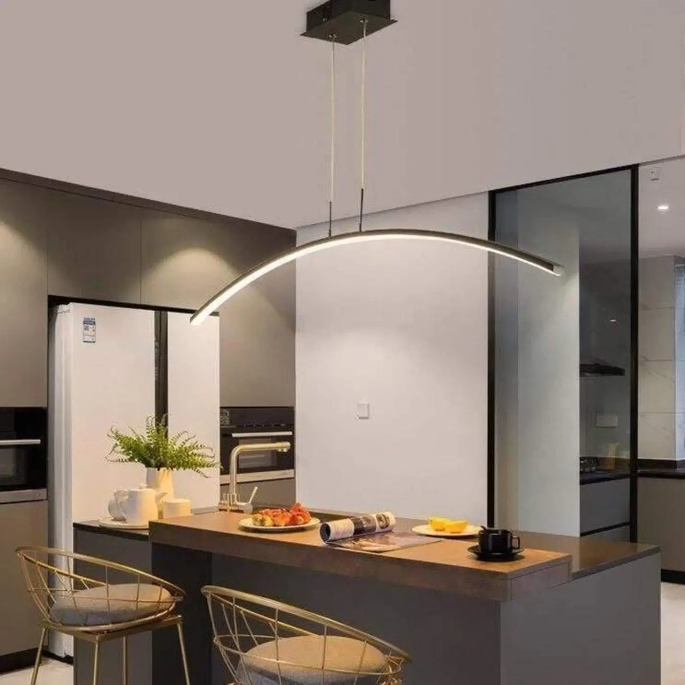 Suspension luminaire cuisine salon design geometrique