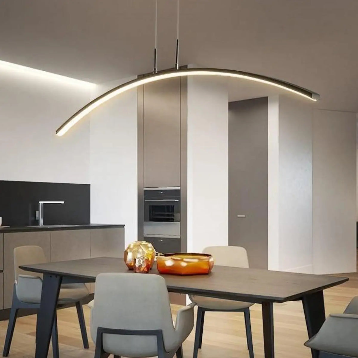 Suspension luminaire cuisine salon design geometrique