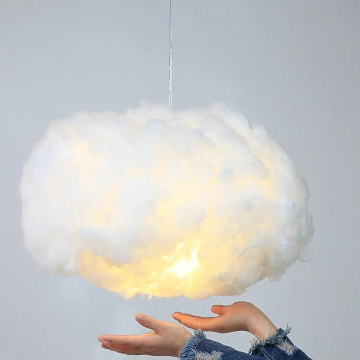 Suspension luminaire nuage coton salon chambre