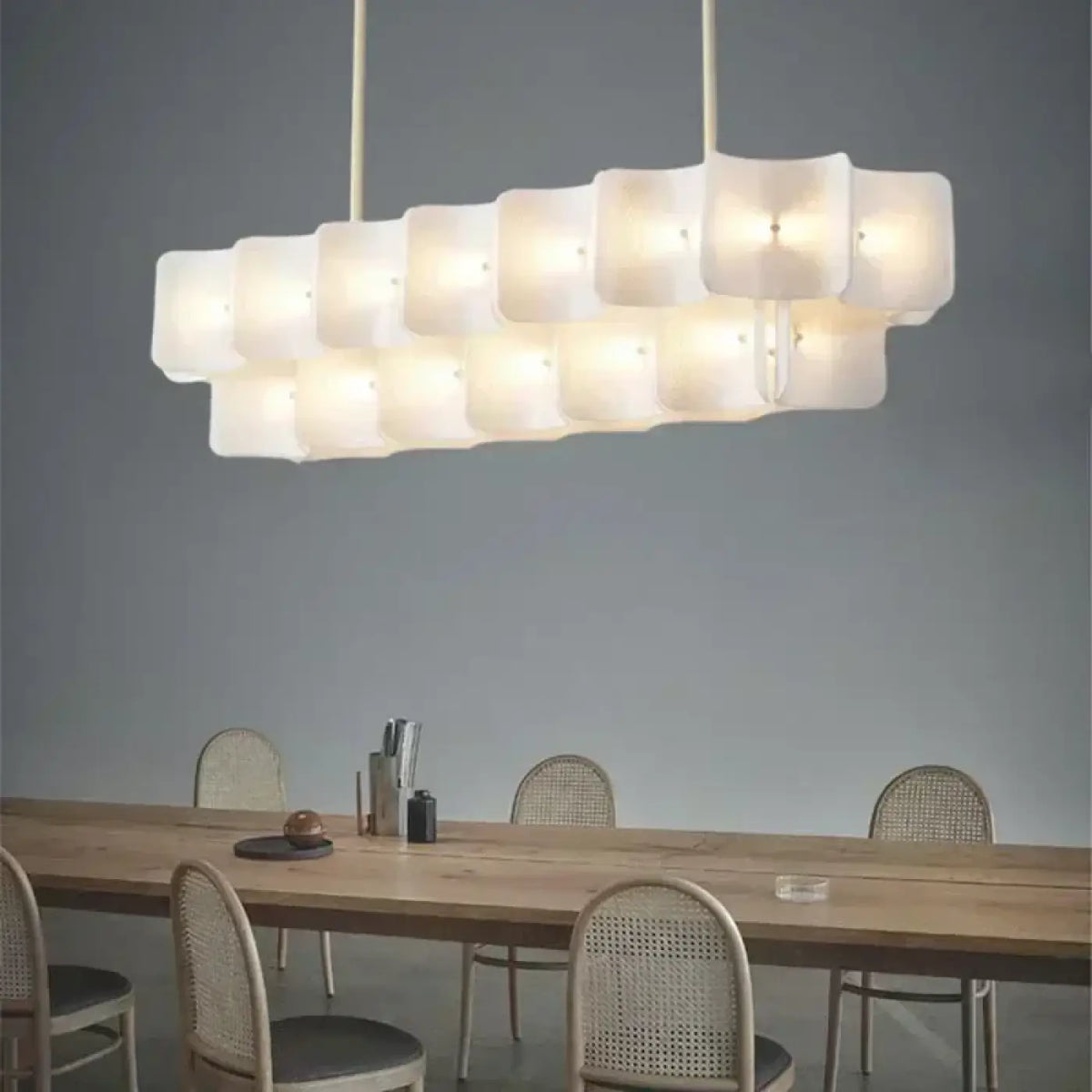 Suspension luminaire salle a manger chambre design verre