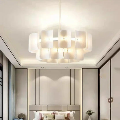 Suspension luminaire salle a manger chambre design verre
