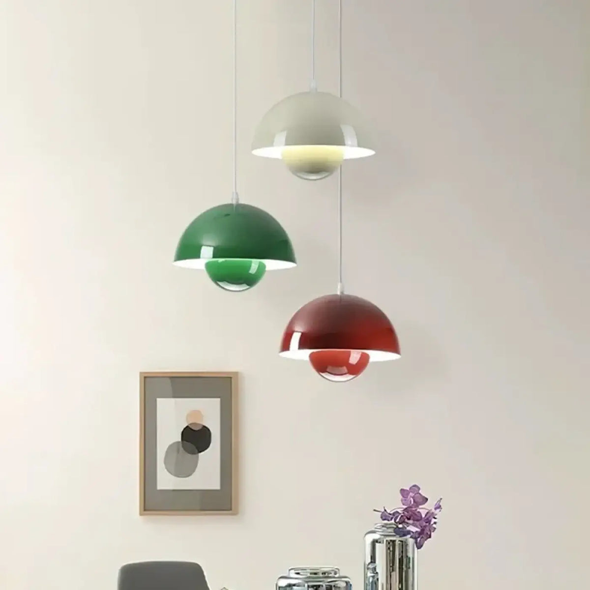 Suspension luminaire salle a manger cuisine design dome