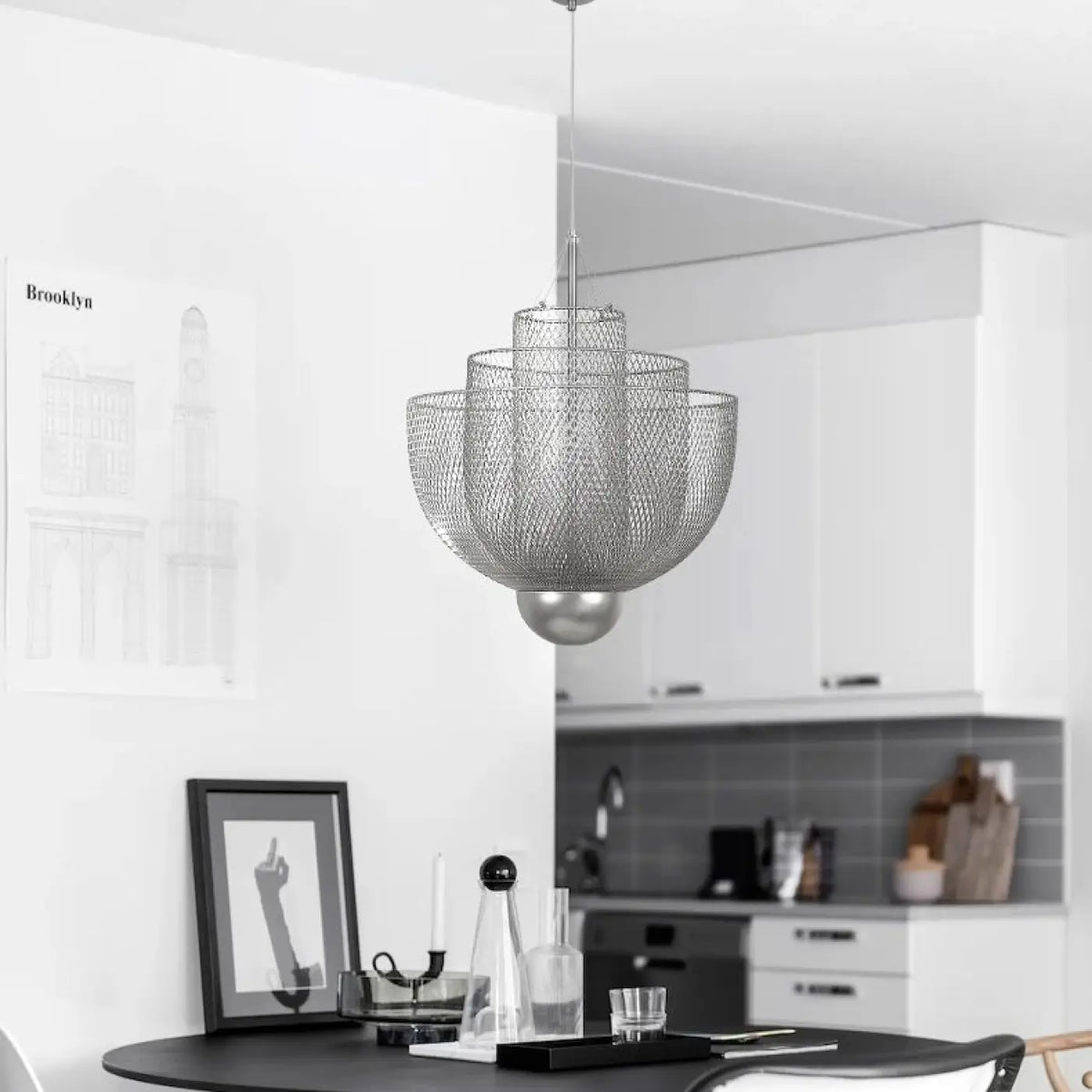Suspension luminaire salle a manger cuisine design metal