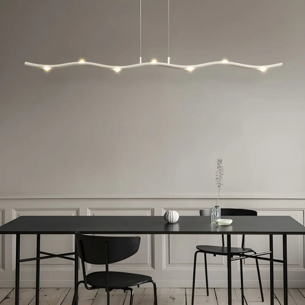Suspension luminaire salle a manger design branche