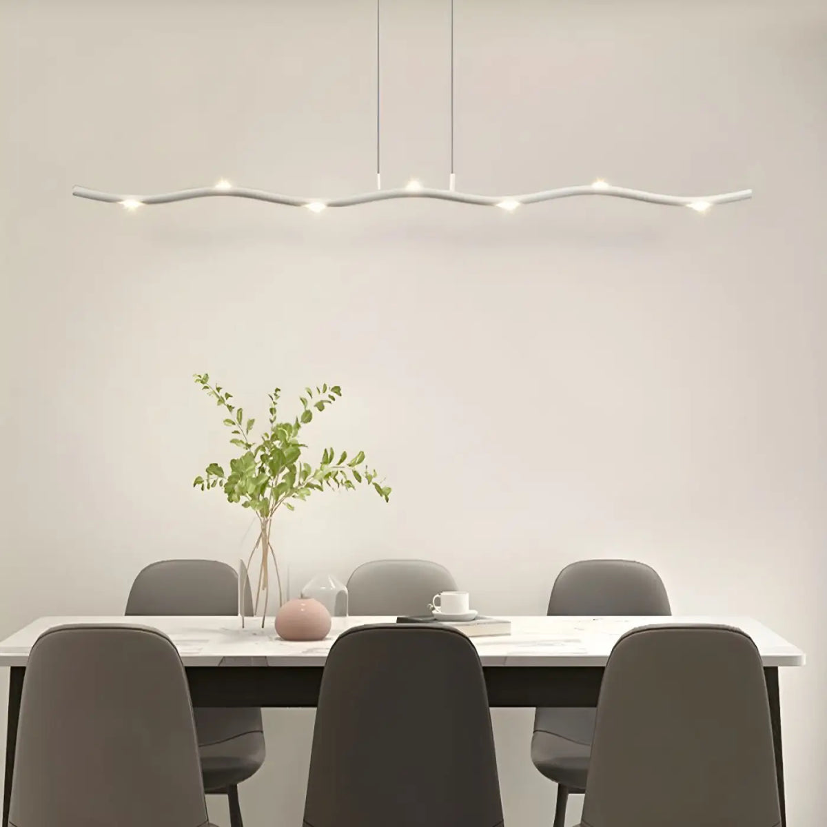 Suspension luminaire salle a manger design branche