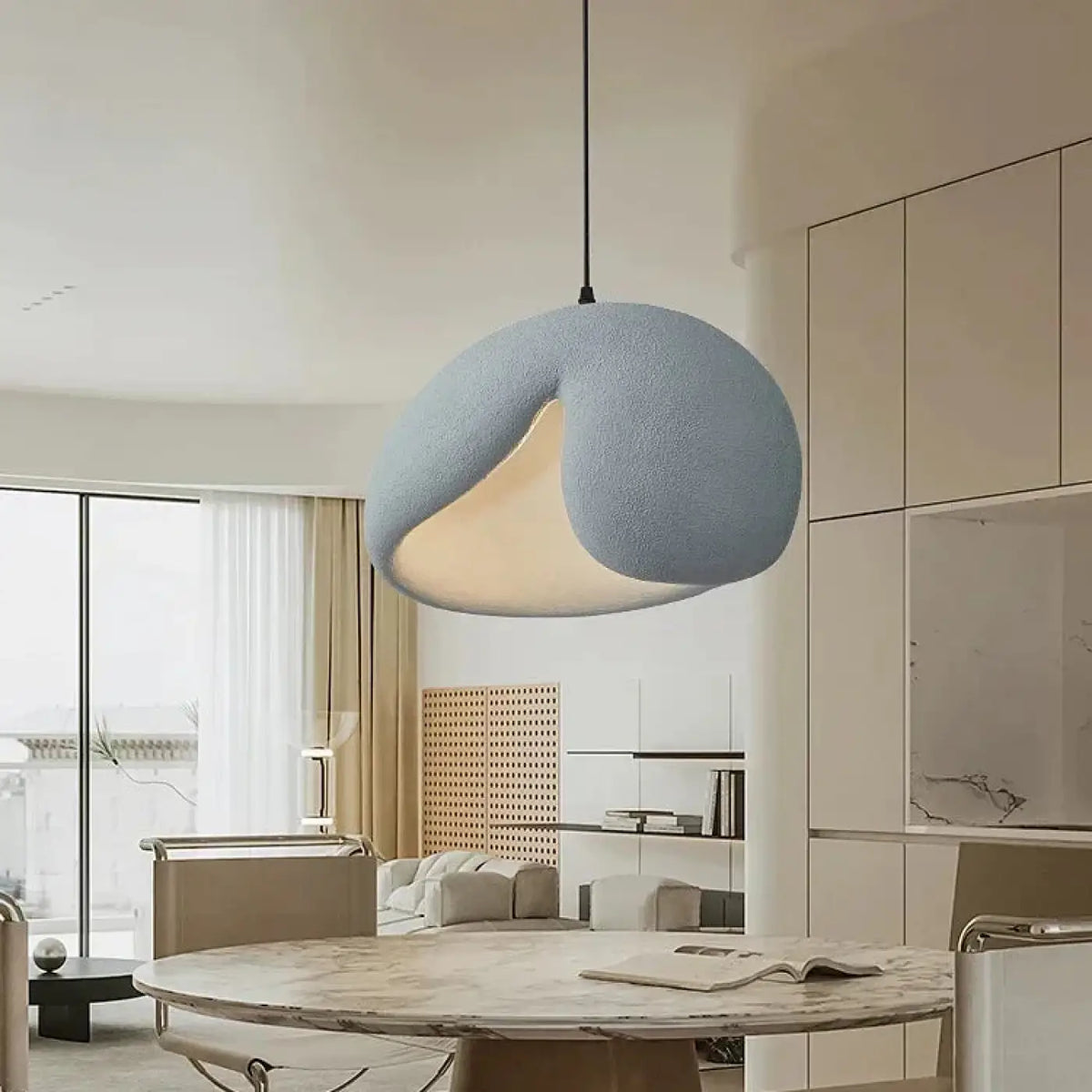 Suspension luminaire salle a manger design dore