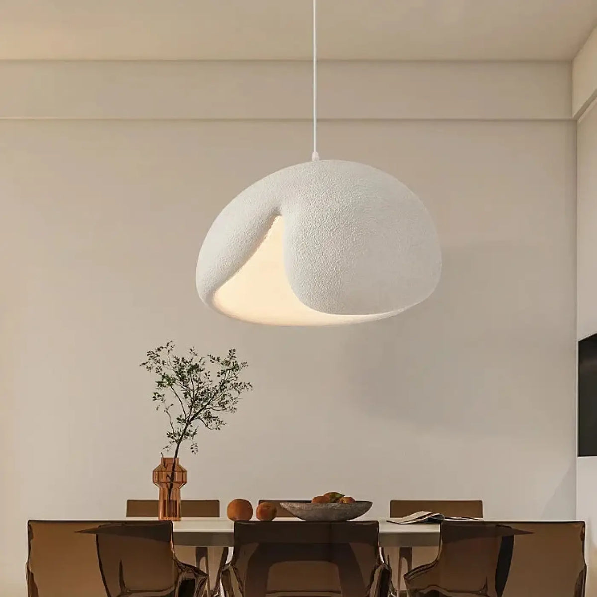 Suspension luminaire salle a manger design dore
