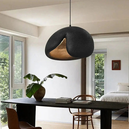 Suspension luminaire salle a manger design dore