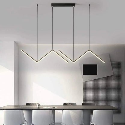 Suspension luminaire salle a manger design geometrique noir