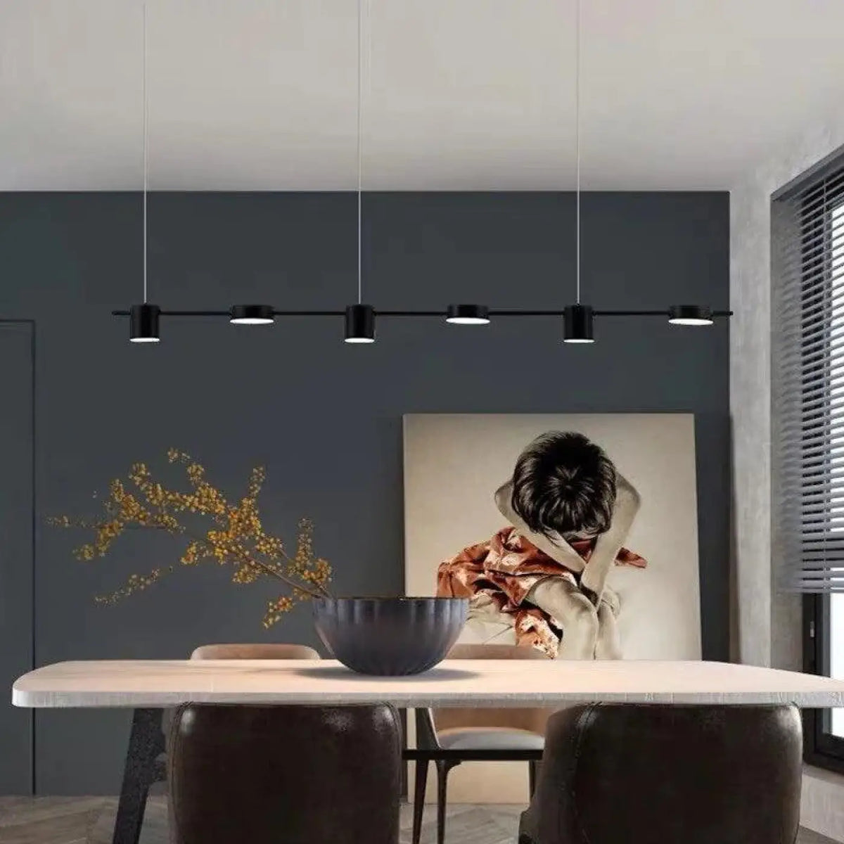 Suspension luminaire salle a manger doree design