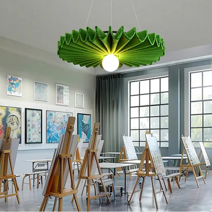 Suspension luminaire salle a manger fleur coton acoustique