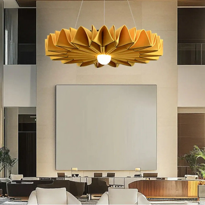 Suspension luminaire salle a manger fleur coton acoustique