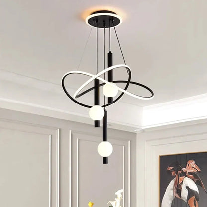 Suspension luminaire salle a manger LED moderne design