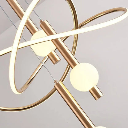 Suspension luminaire salle a manger LED moderne design