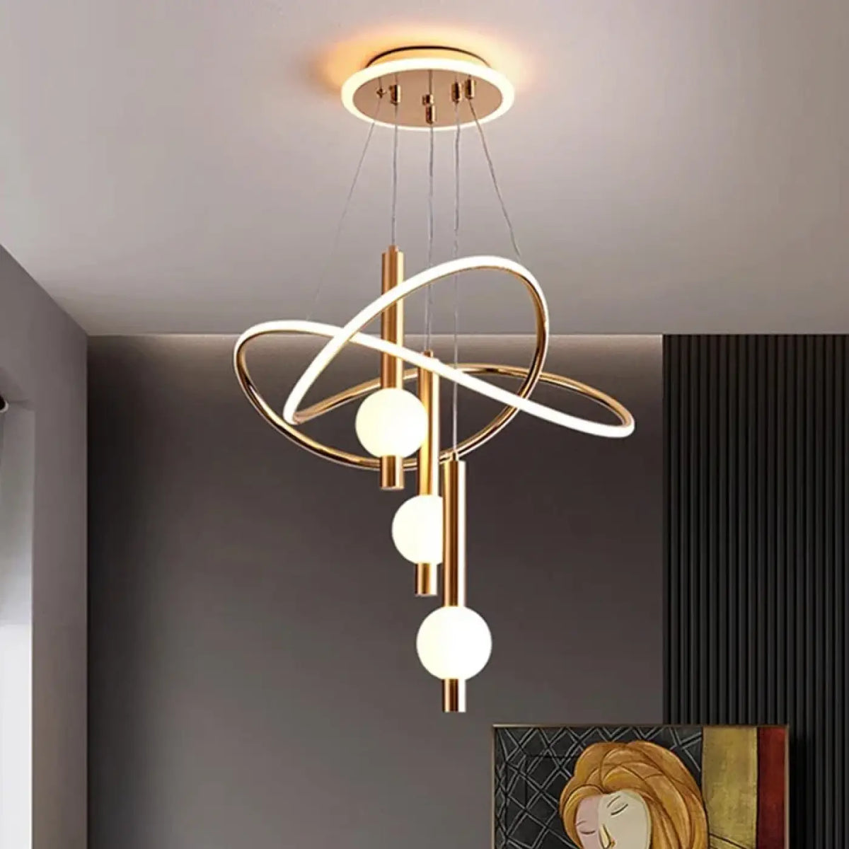 Suspension luminaire salle a manger LED moderne design