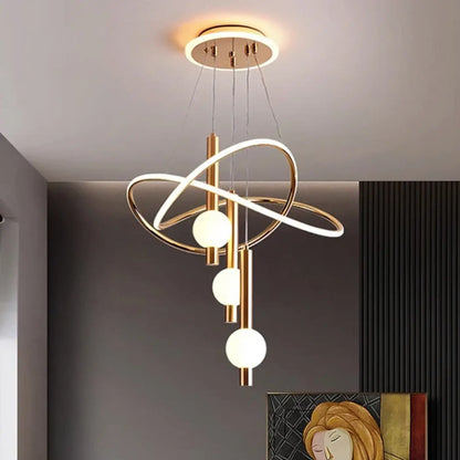 Suspension luminaire salle a manger LED moderne design