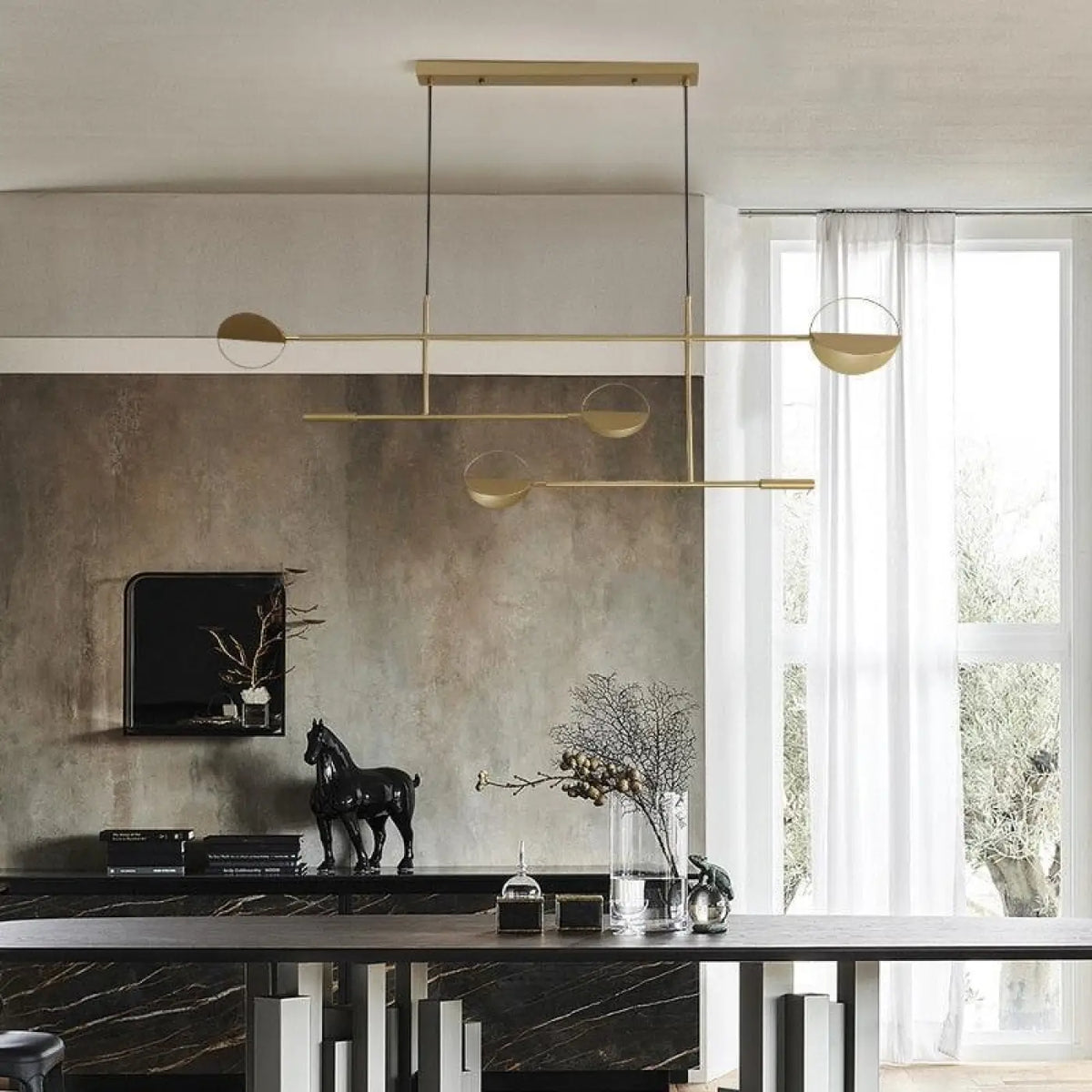 Suspension luminaire salle a manger metal design scandinave