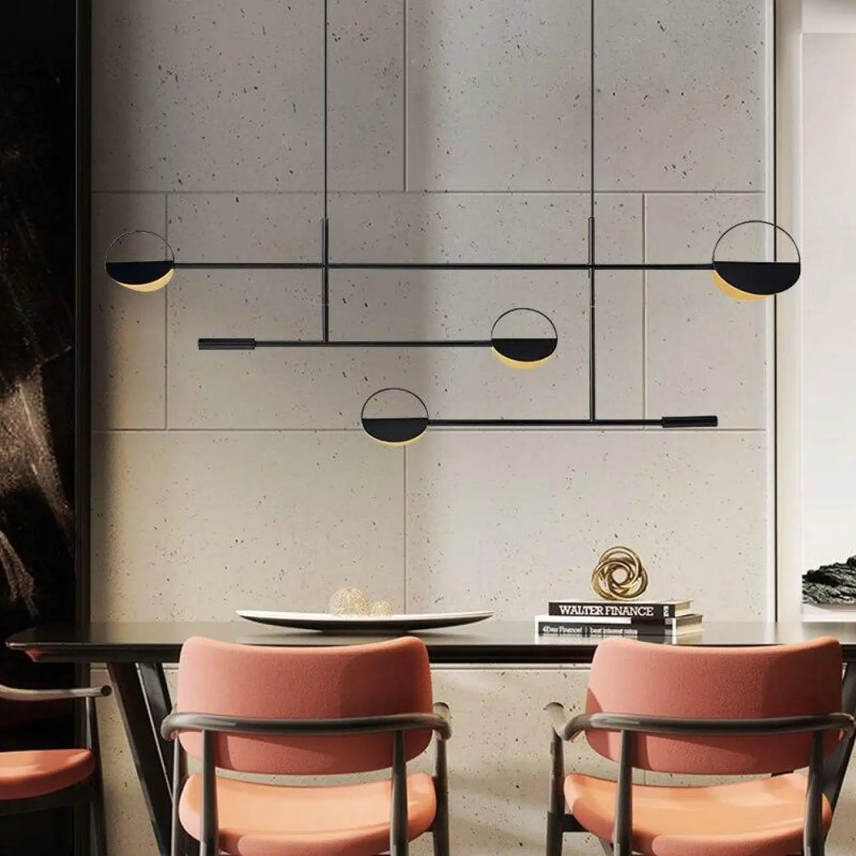 Suspension luminaire salle a manger metal design scandinave