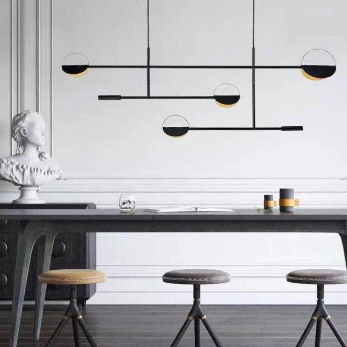 Suspension luminaire salle a manger metal design scandinave
