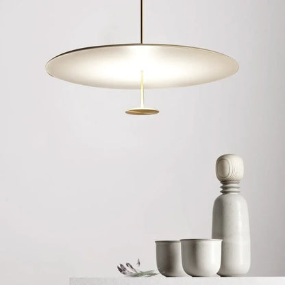 Suspension luminaire salle a manger ovale blanche design