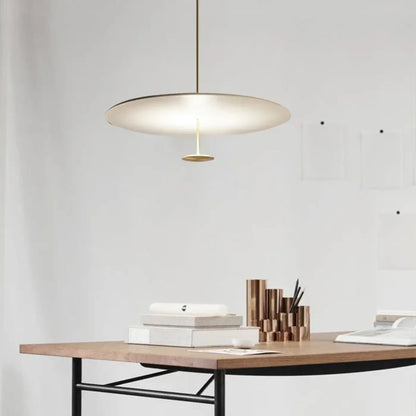 Suspension luminaire salle a manger ovale blanche design