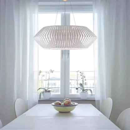 Suspension luminaire salle a manger salon bois design