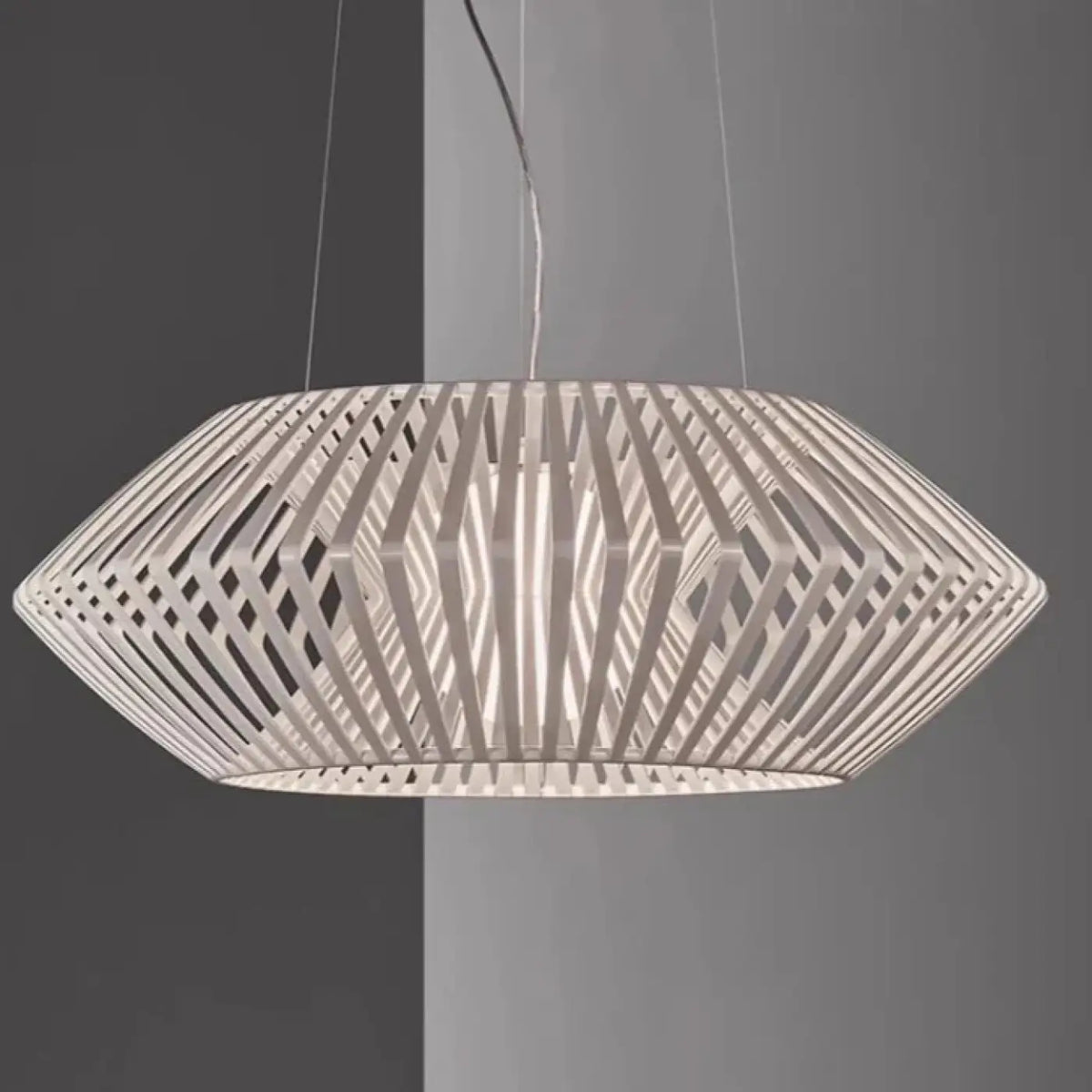 Suspension luminaire salle a manger salon bois design