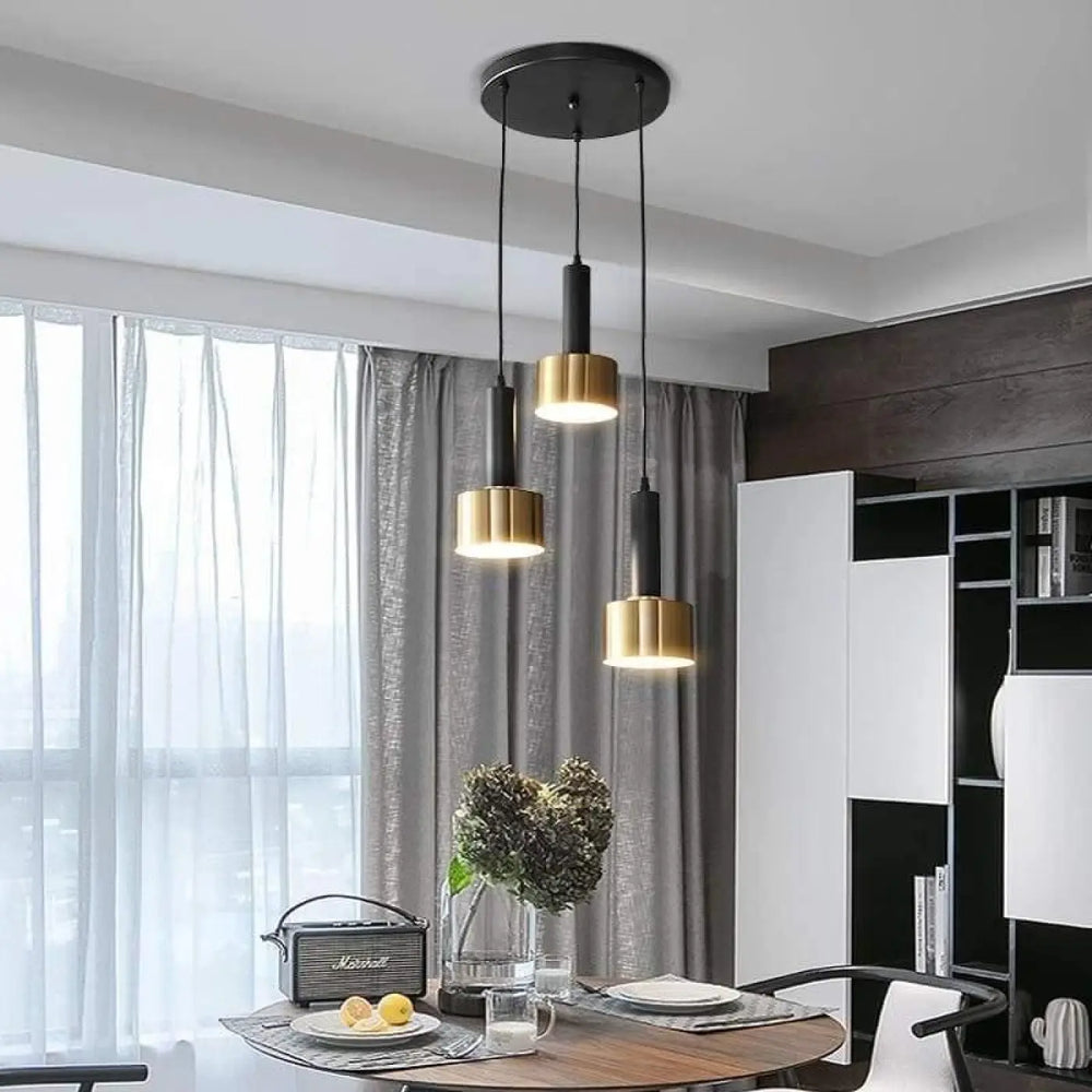 Suspension luminaire salle a manger salon laiton design
