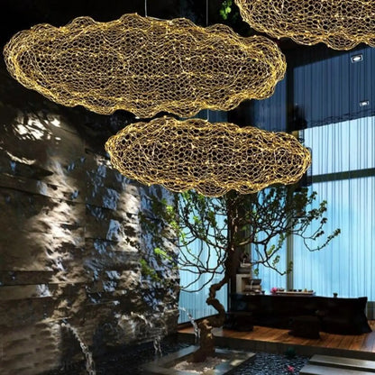 Suspension luminaire salle a manger salon nuage LED