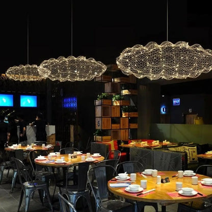 Suspension luminaire salle a manger salon nuage LED