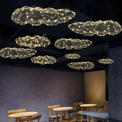 Suspension luminaire salle a manger salon nuage LED