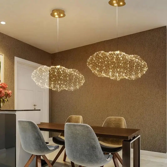Suspension luminaire salle a manger salon nuage LED