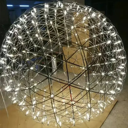 Suspension luminaire salle a manger sphere metal design